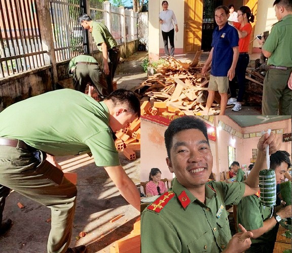 Áo xanh thanh niên hỗ trợ người dân khắc phục vệ sinh sau lũ ảnh 16