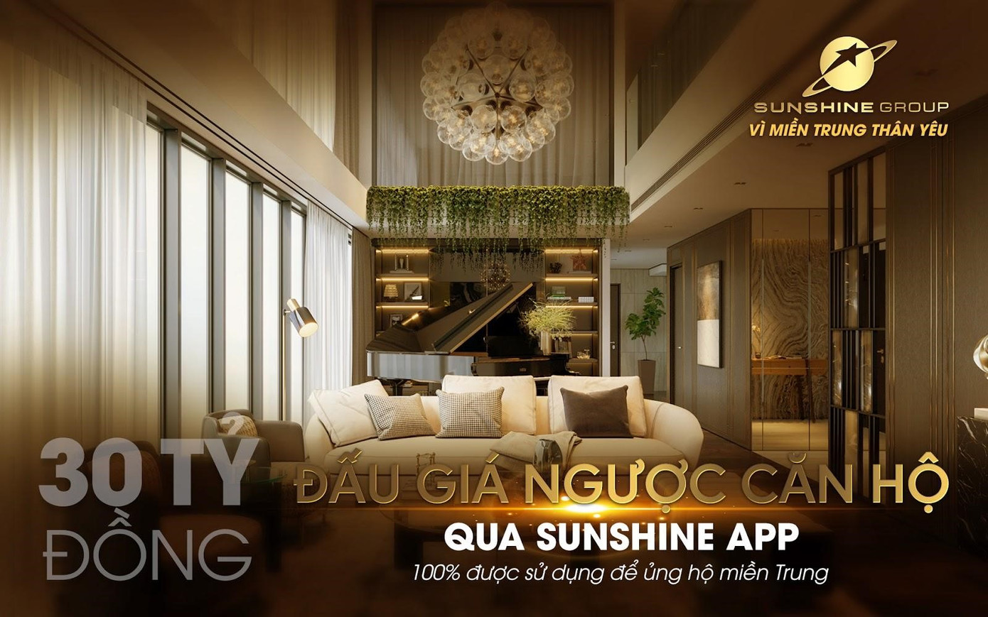 Đấu giá từ thiện qua Sunshine App-Sunshine Group ủng hộ 30 tỷ cho miền Trung ảnh 2