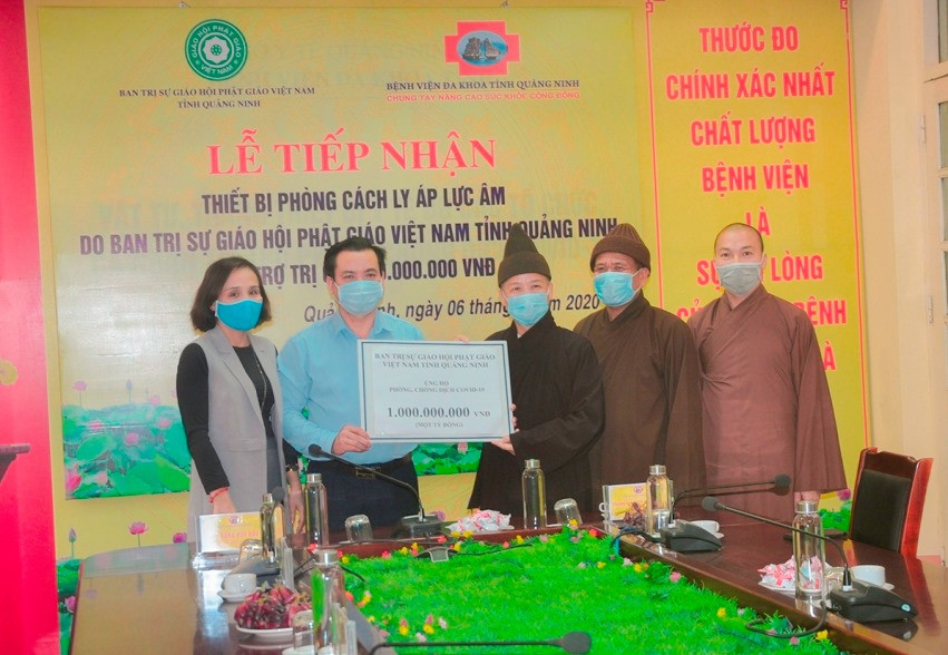 Phật giáo Quảng Ninh ủng hộ gần 2 tỷ đồng chống dịch COVID-19 ảnh 1
