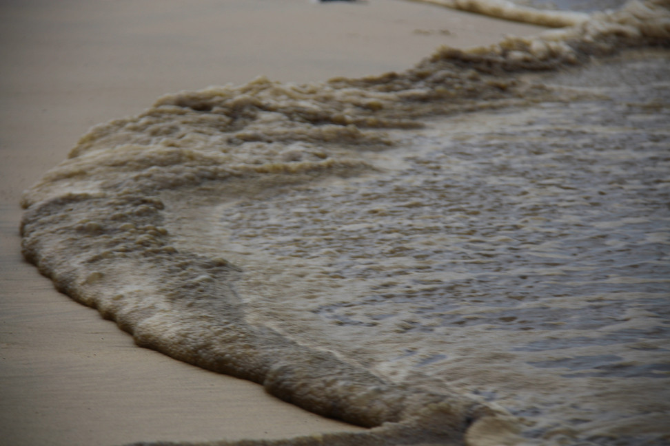 Nước biển nổi bọt đen như cà phê lan rộng vùng biển Khu kinh tế Dung Quất ảnh 8