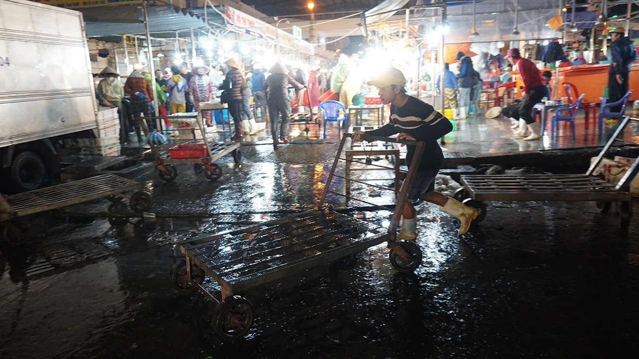 Trắng đêm mưu sinh giữa giá rét ở cảng cá lớn nhất miền Trung ảnh 8