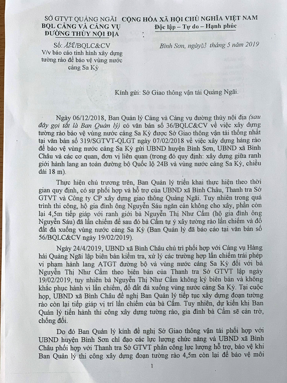Ngang nhiên lấn chiếm, san lấp vùng cảng Sa Kỳ vì có ‘người nhà làm quan chức’? ảnh 2