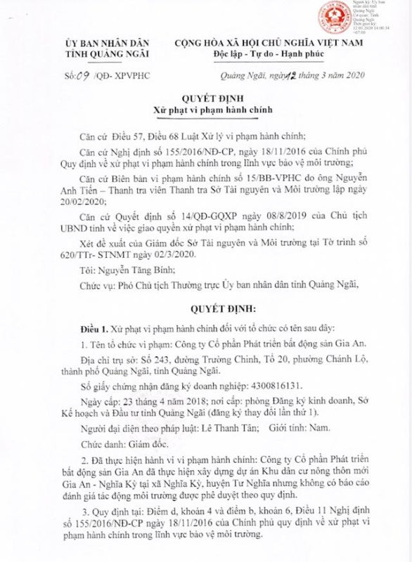 San lấp trái phép ruộng lúa của dân, doanh nghiệp bị phạt 300 triệu đồng ảnh 1