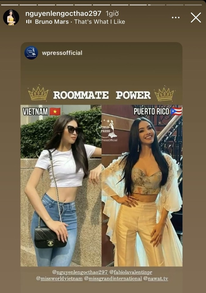 Ngắm nhan sắc vô cùng sắc sảo của đối thủ ở cùng phòng với Á hậu Ngọc Thảo ảnh 9