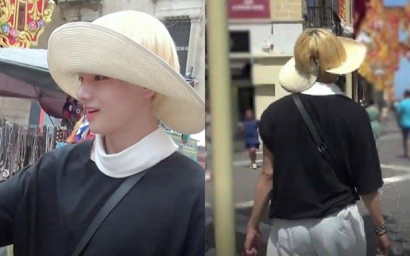 Đội ngược chiếc mũ, V (BTS) khiến fan nữ ngỡ ngàng vì chẳng tìm ra điểm nào bất hợp lý ảnh 3