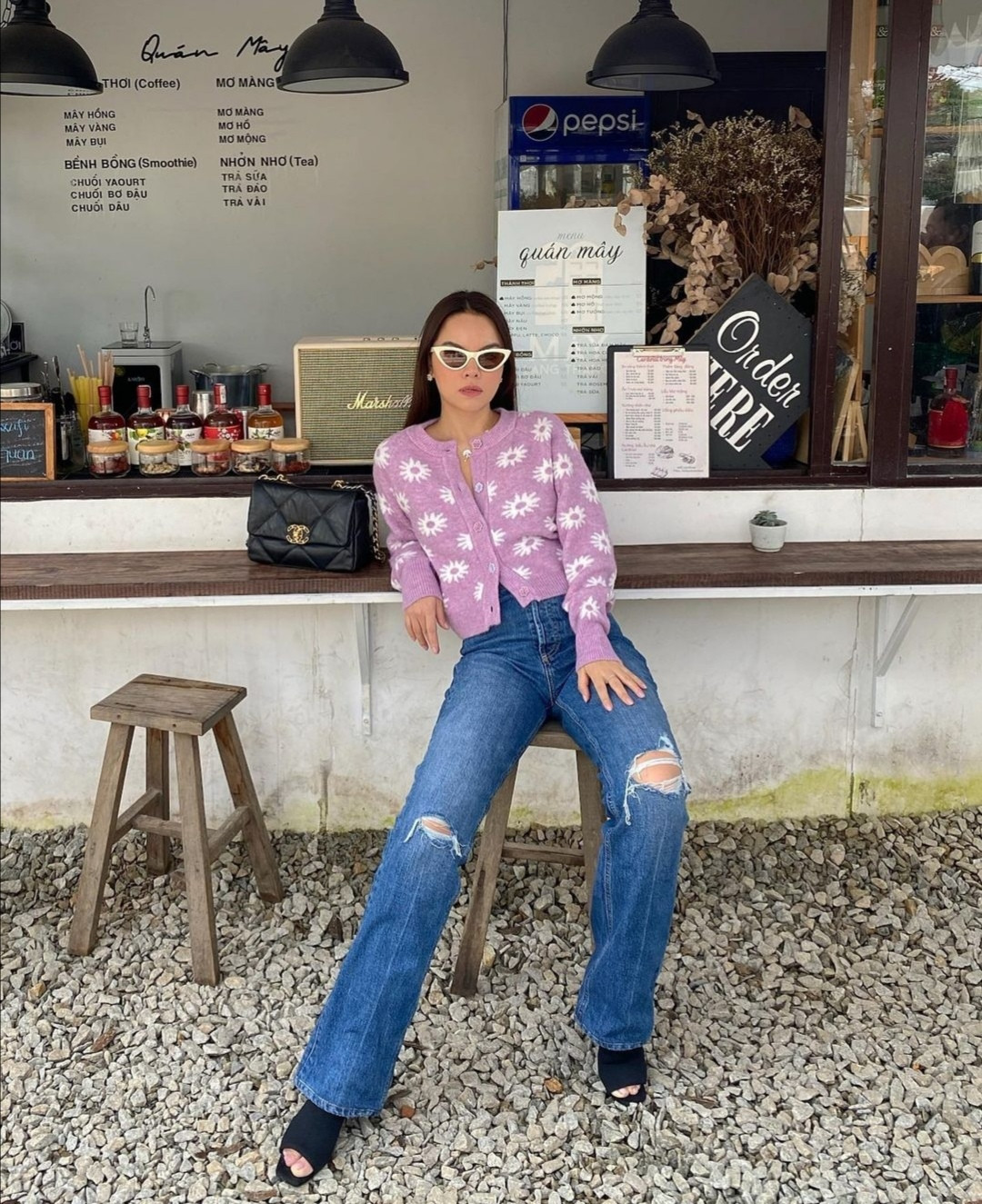 Học Quỳnh Anh Shyn, Jun Vũ, AMEE… cách phối sắc tím với trang phục Thu Đông cực đẹp ảnh 8