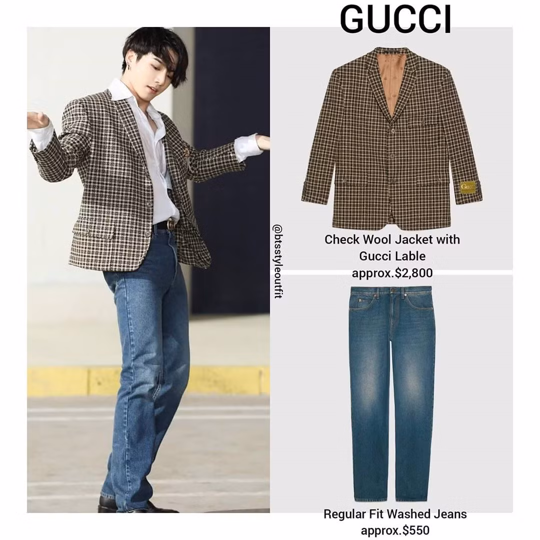 Chỉ có thể là Jung Kook (BTS), mặc đồ đẹp đến mức người nổi tiếng cũng muốn “cheap moment” ảnh 2