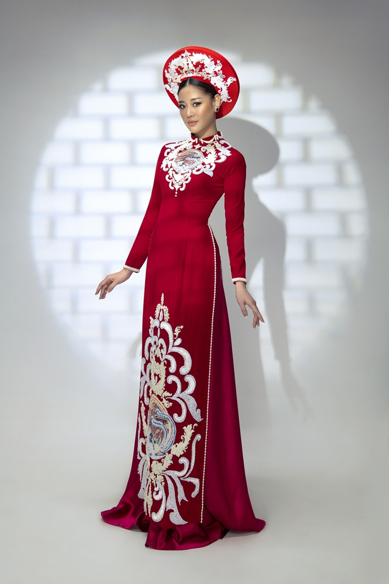 Hoa hậu Khánh Vân đẹp như công chúa bước ra từ truyện cổ tích trong bộ ảnh áo dài ảnh 7