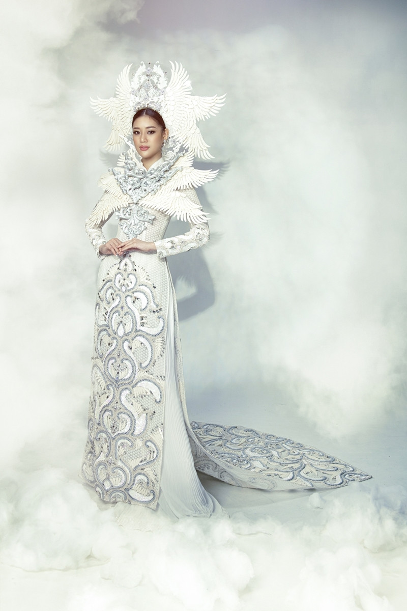Hoa hậu Khánh Vân đẹp như công chúa bước ra từ truyện cổ tích trong bộ ảnh áo dài ảnh 6
