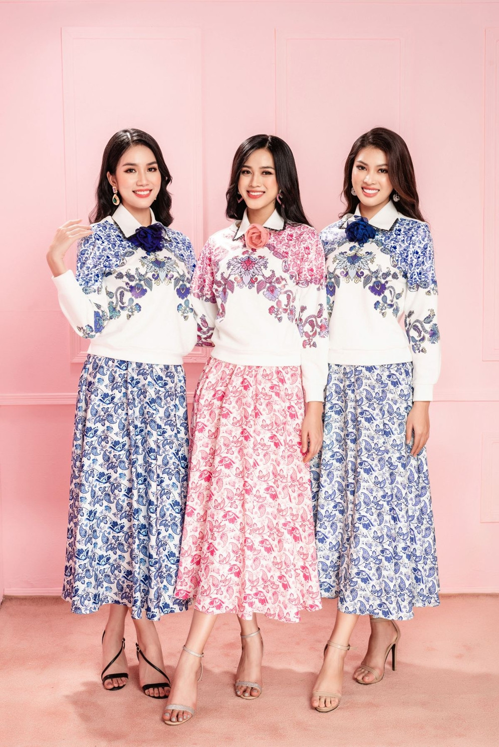 Học Hoa hậu Đỗ Thị Hà và hai nàng Á hậu cách chọn trang phục xinh tươi mùa Lễ Tết ảnh 9