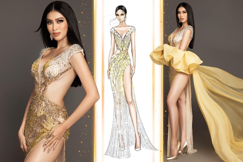 Á hậu Ngọc Thảo diện váy gam màu “tạo cú hích” trong họp báo Miss Grand International 2020 ảnh 3