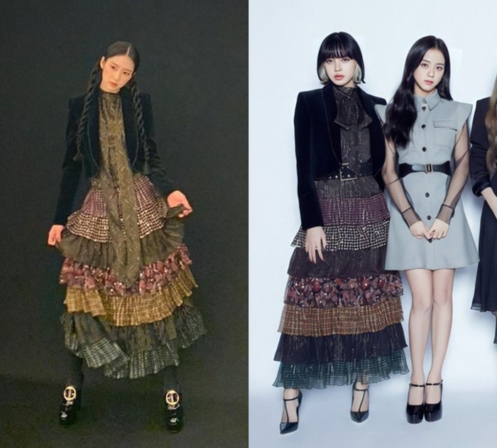 Lisa BLACKPINK chứng minh đẳng cấp “đại sứ” khi đụng hàng với 2 thành viên của OH MY GIRL ảnh 4