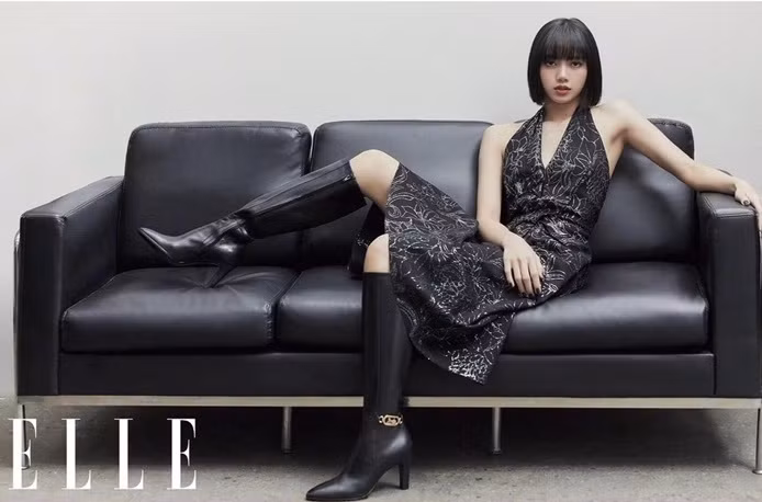 Lisa (BLACKPINK) khiến fan lo lắng vì trông quá gầy trong loạt ảnh trên tạp chí ELLE Trung ảnh 2