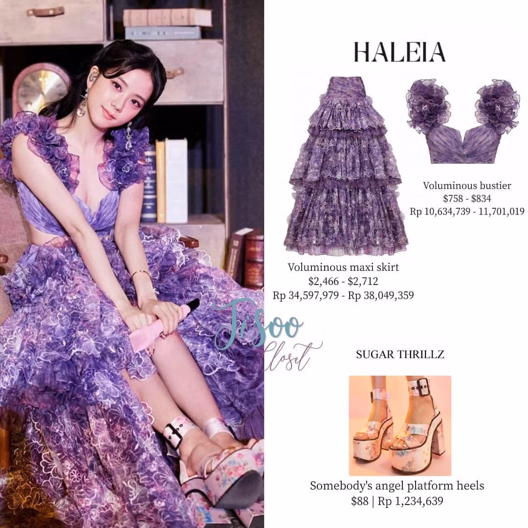 Jisoo BLACKPINK xinh đẹp như “nàng tiên màu tím” trong The Show, netizen lại bái phục stylist về trình sửa đồ ảnh 4