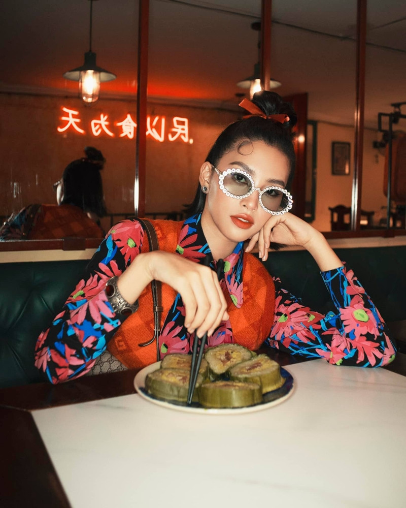 Hoa hậu Tiểu Vy tung bộ ảnh diện đồ Gucci đẹp xuất thần, đổi phong cách cực “chất” ảnh 2