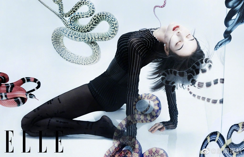 Nghê Ni khiến netizen Trung tranh cãi kịch liệt vì mặt trắng bệch trên bìa ELLE Trung ảnh 2