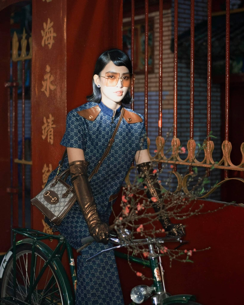 Hoa hậu Tiểu Vy tung bộ ảnh diện đồ Gucci đẹp xuất thần, đổi phong cách cực “chất” ảnh 10