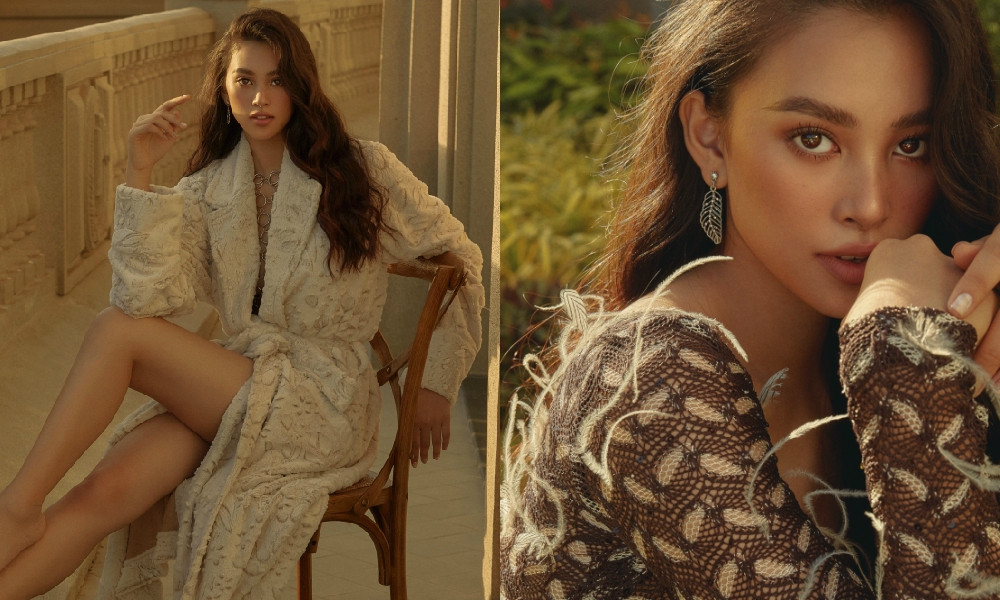 Hoa hậu Tiểu Vy mặc váy cô dâu, đội vương miện như “nữ hoàng” làm vedette show thời trang ảnh 14