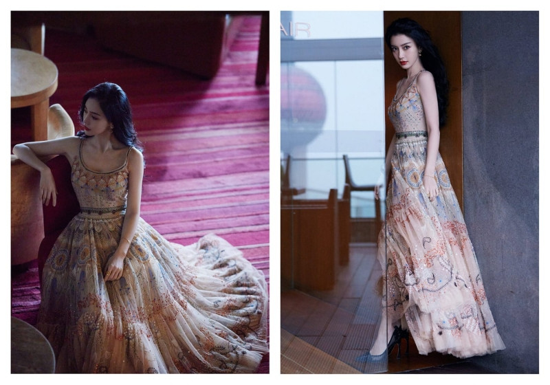 Cùng quảng cáo nước hoa Dior, hai đại sứ Jisoo (BLACKPINK) và Angela Baby lại được đem ra so sánh ảnh 8