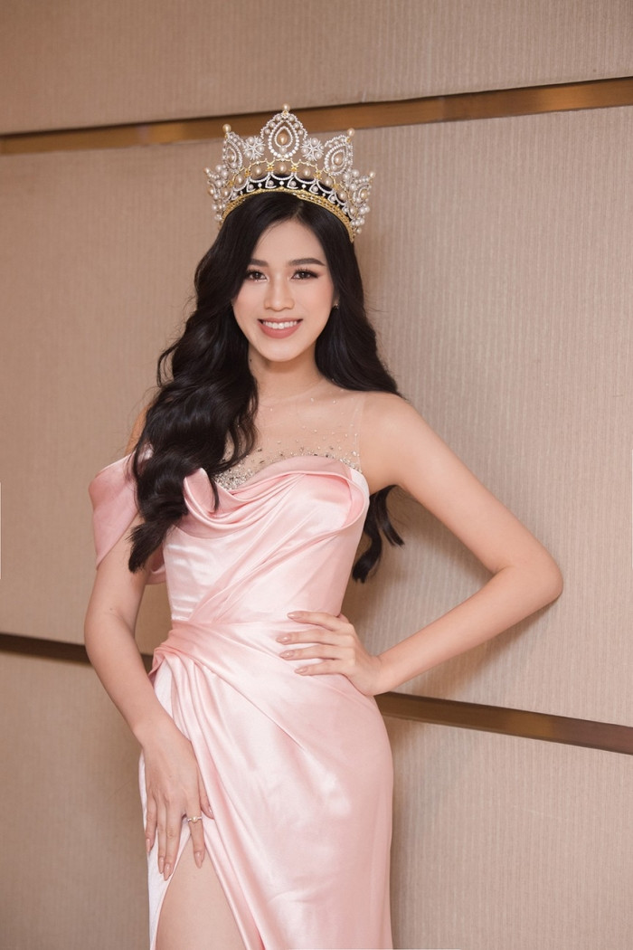 Cùng một thiết kế, Hoa hậu Đỗ Thị Hà - Á hậu Thùy Dung - Ngọc Trinh, ai mặc đẹp hơn? ảnh 6