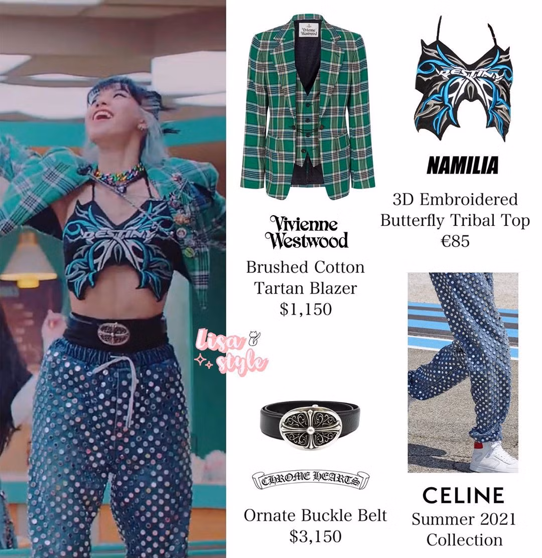 Stylist cắt bỏ nửa chiếc áo vest giá 27 triệu đồng cho Lisa mặc trong MV “Lovesick Girls“ ảnh 1