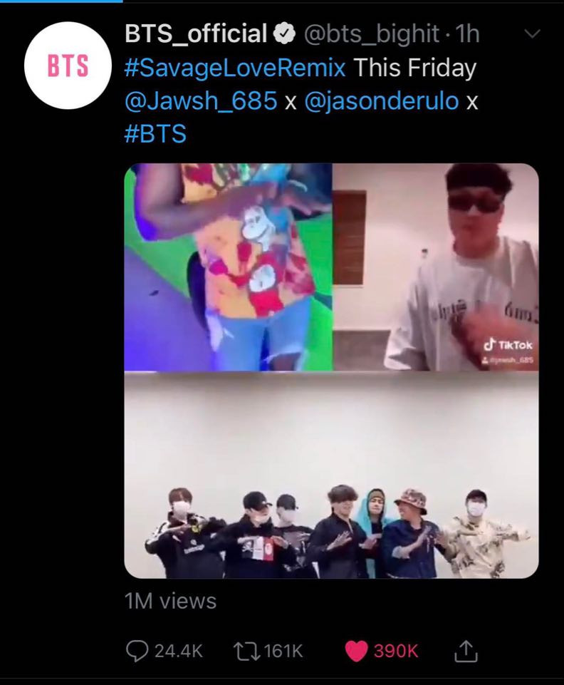 Big Hit thông báo ra mắt ca khúc remix của BTS x Jason Derulo, "đối đầu" BLACKPINK ảnh 1