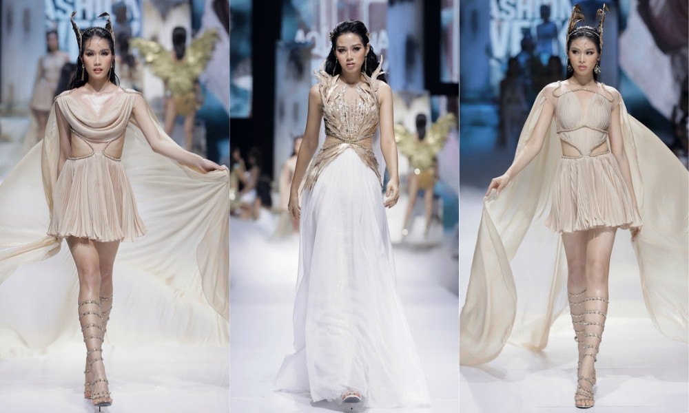 Hoa hậu Tiểu Vy, Kỳ Duyên đẹp như nữ thần trong thiết kế của Đỗ Long trên thảm đỏ ảnh 14