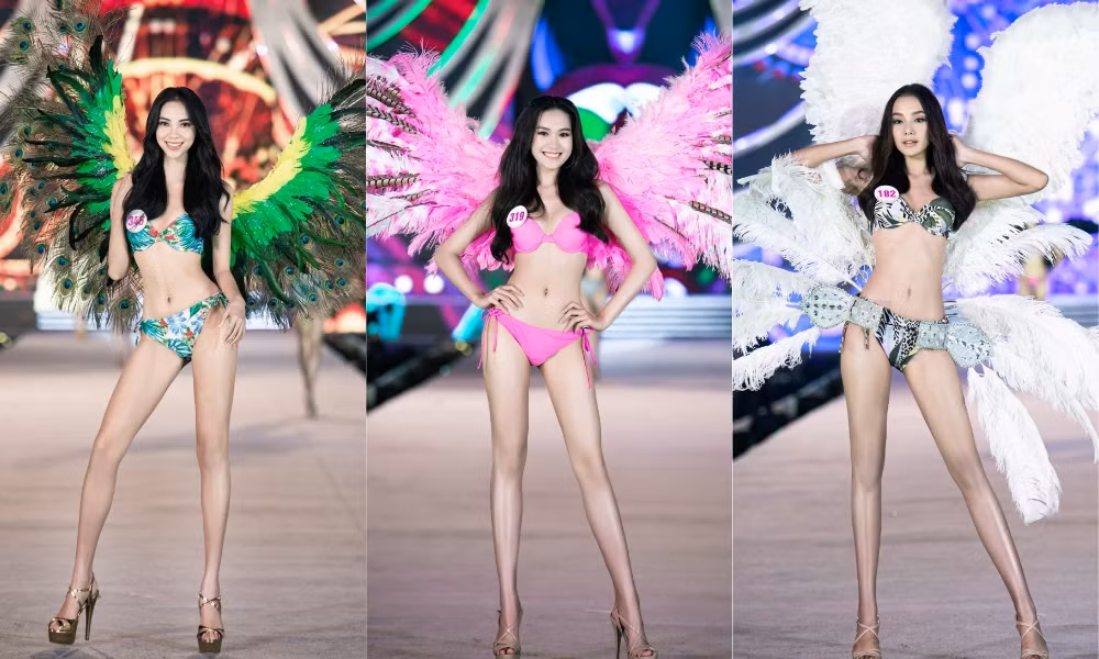 Tiểu Vy, Phương Nga, Thúy An khoe body cực phẩm như siêu mẫu trên sân khấu Người đẹp Biển ảnh 8