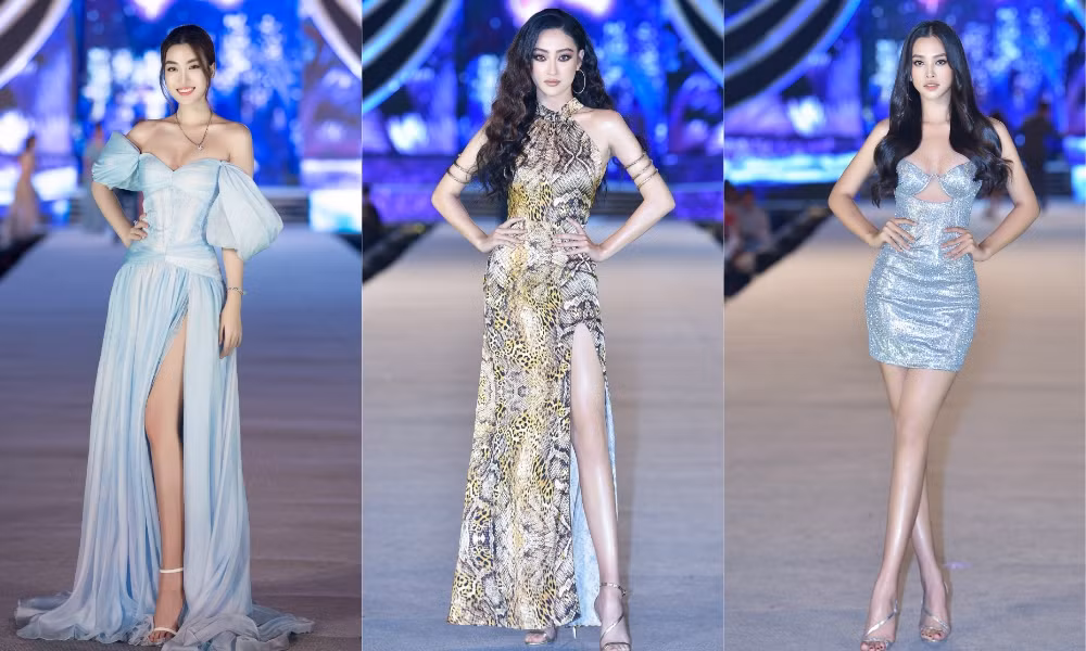 Tiểu Vy, Phương Nga, Thúy An khoe body cực phẩm như siêu mẫu trên sân khấu Người đẹp Biển ảnh 11
