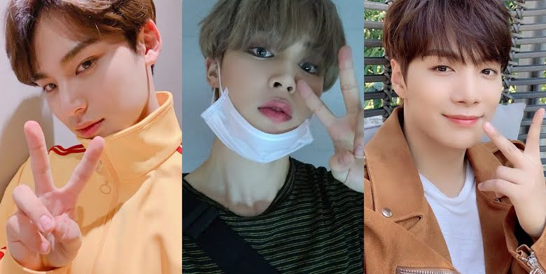 Từ trái sang phải: Mingyu (SEVENTEEN) - Jimin (BTS) - JR (NU'EST) Chiếc cốc này có gì đặc biệt mà fandom nào cũng nhận là có hình ảnh của idol nhà mình? ảnh 3