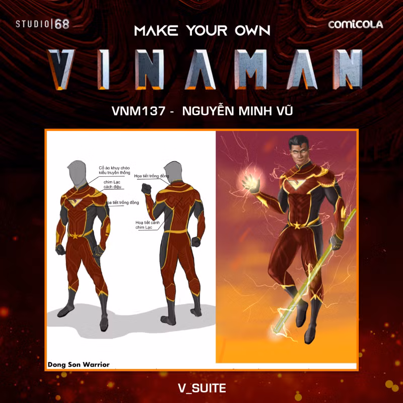 Top 25 thiết kế trang phục siêu anh hùng VINAMAN, thế này gia nhập Avengers cũng được nhỉ! ảnh 8