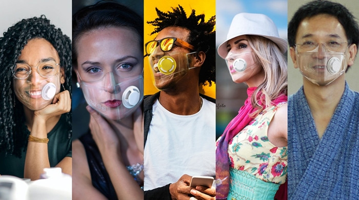 Khẩu trang “hot” trở lại vì COVID-19, có cả khẩu trang nhựa trong suốt rất thời trang ảnh 2