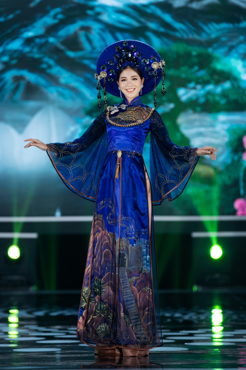 Hoa hậu Mỹ Linh ăn chay để hóa thân thành Thánh Mẫu trong màn trình diễn áo dài ảnh 9