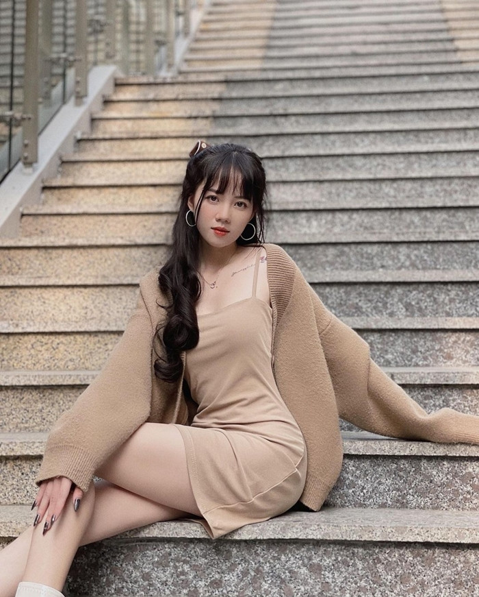 Ngắm gu thời trang của TikToker Mèo Sao Hỏa, bánh bèo mà xinh như hotgirl Hàn ảnh 9