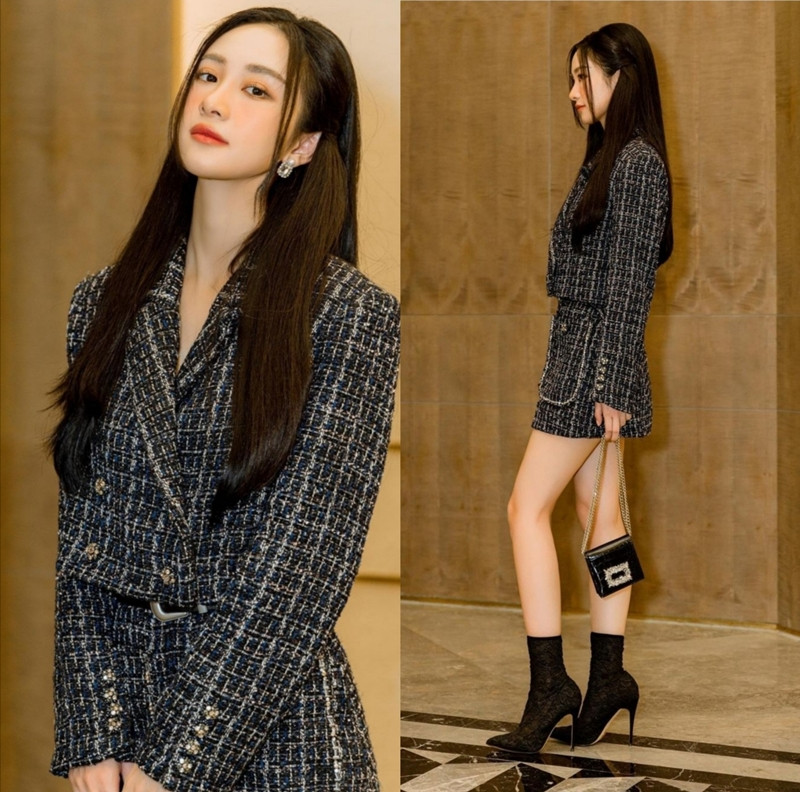 Mỹ nhân Việt đọ sắc với trang phục dạ: Lan Ngọc, Ngọc Trinh, DJ Mie, ai mix đồ cao tay hơn ảnh 7