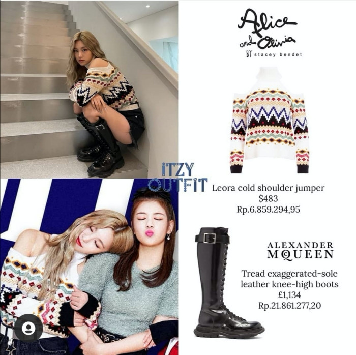 Đụng hàng áo len khoe vai trần, Yeji (ITZY) và Winter (aespa) ai mặc đẹp hơn? ảnh 6