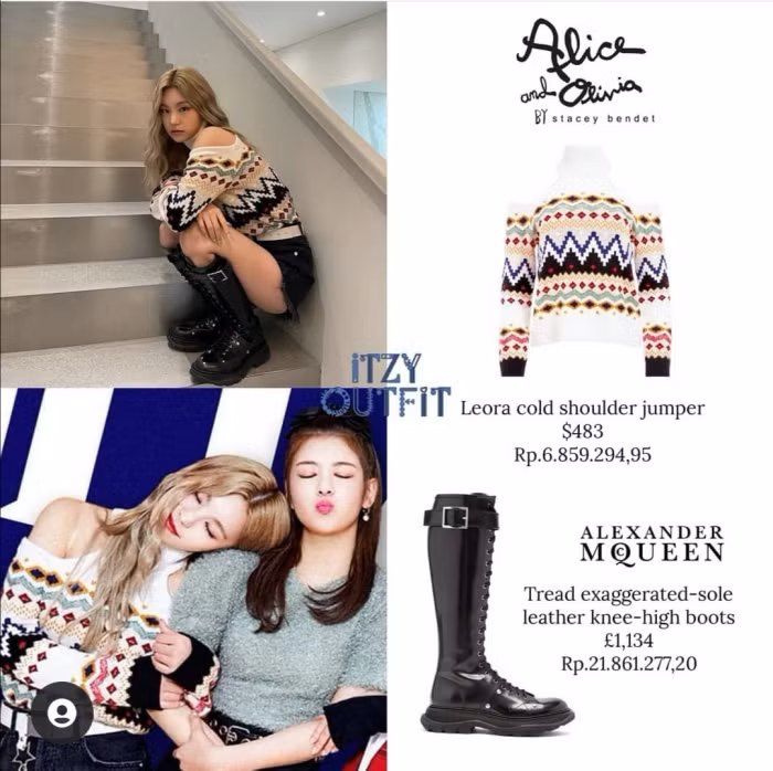 Đụng hàng áo len khoe vai trần, Yeji (ITZY) và Winter (aespa) ai mặc đẹp hơn? ảnh 6