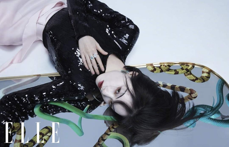 Nghê Ni khiến netizen Trung tranh cãi kịch liệt vì mặt trắng bệch trên bìa ELLE Trung ảnh 10