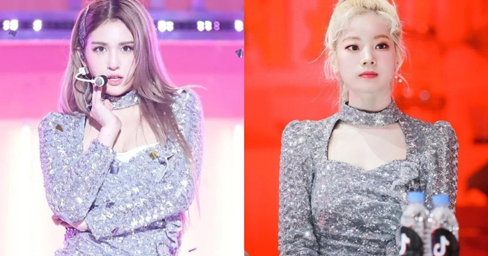 Màn “đụng hàng” váy lấp lánh của Jeon Somi và Dahyun (TWICE), ai được khen nhiều hơn? ảnh 8