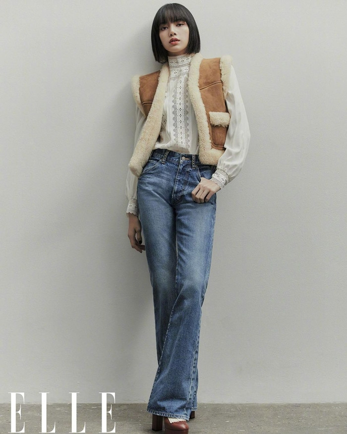 Lisa (BLACKPINK) khiến fan lo lắng vì trông quá gầy trong loạt ảnh trên tạp chí ELLE Trung ảnh 8