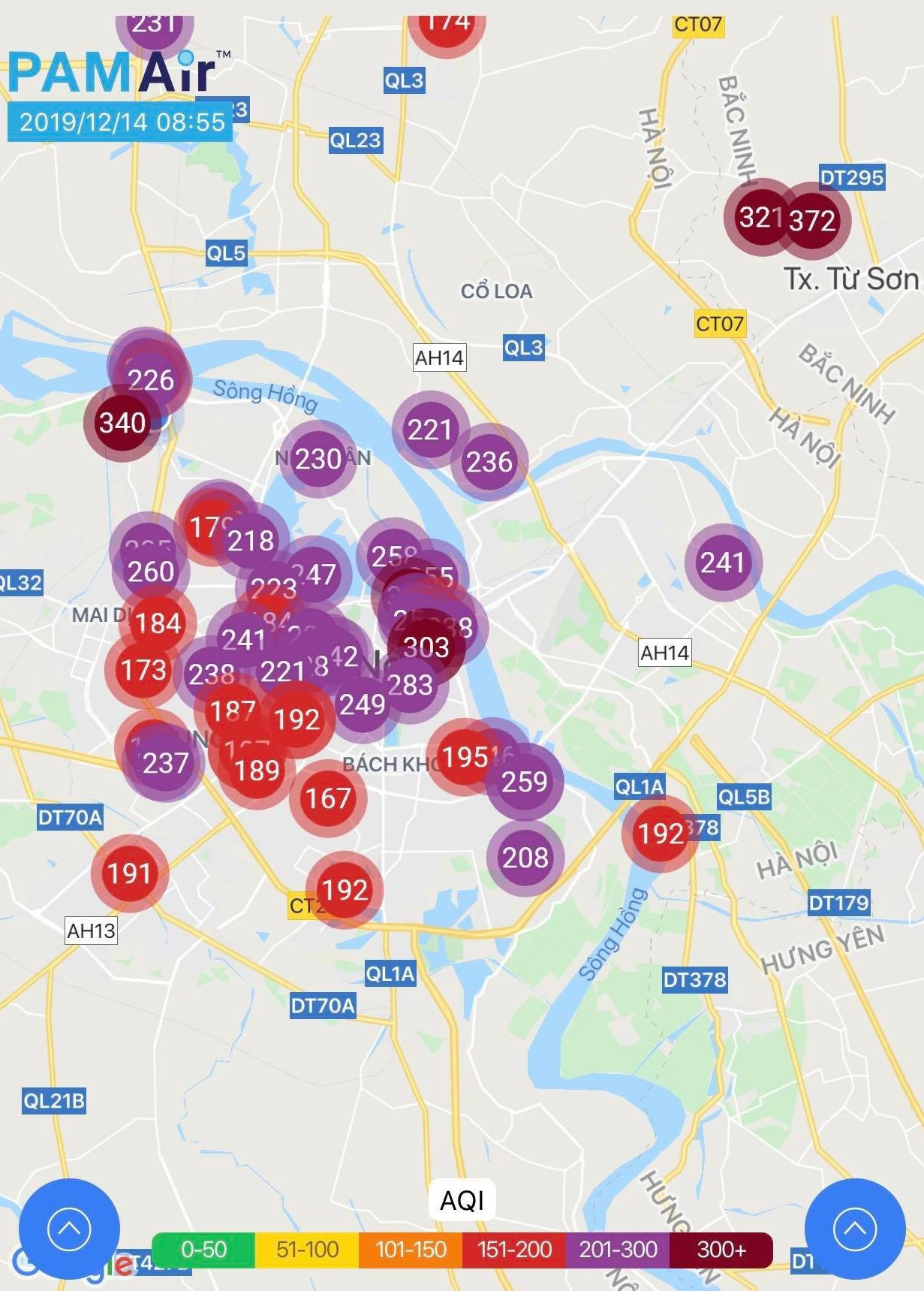 Ô nhiễm không khí Hà Nội hôm nay ở ngưỡng rất có hại cho sức khỏe ảnh 1