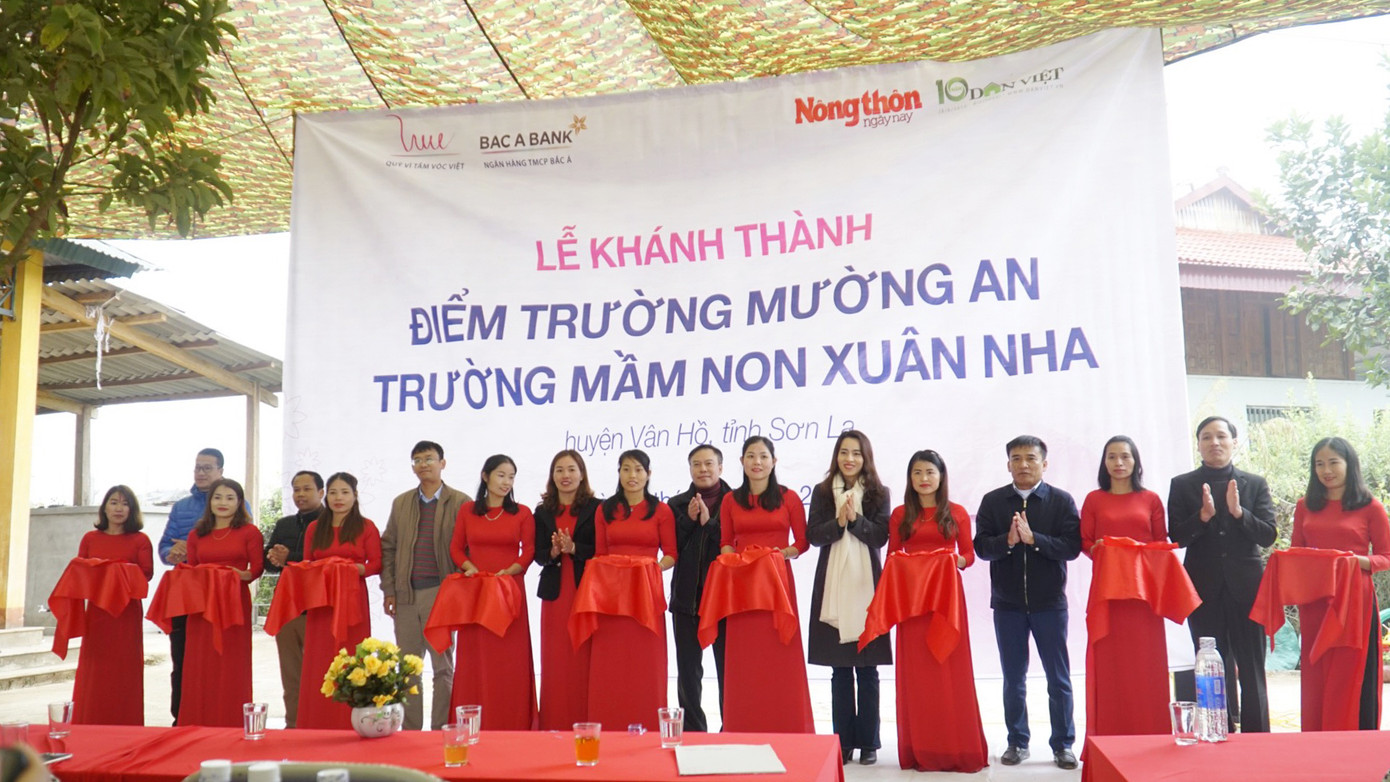 Quỹ Vì Tầm vóc Việt hoàn thành nâng cấp một điểm trường mầm non ở Vân Hồ, Sơn La ảnh 8