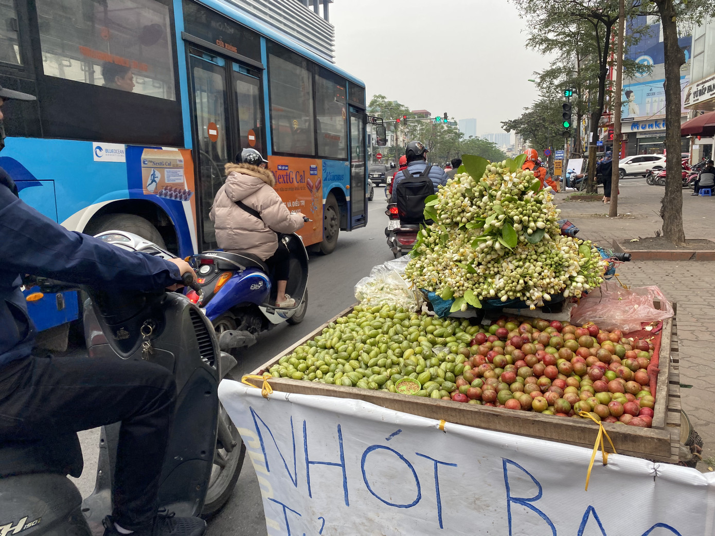 Hoa bưởi thơm ngát các con phố, giá tới nửa triệu đồng/kg ảnh 4