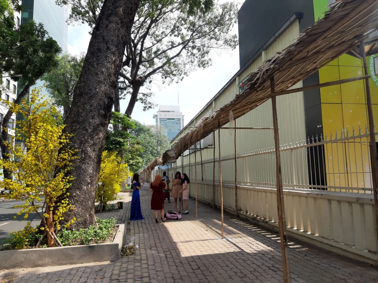 Đi Đường hoa Nguyễn Huệ, bạn trẻ phải đeo khẩu trang chụp hình và xếp hàng đo thân nhiệt ảnh 9