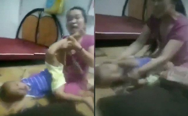 Tạm giữ người mẹ cột dây vào cổ con trai, bạo hành dã man ảnh 2