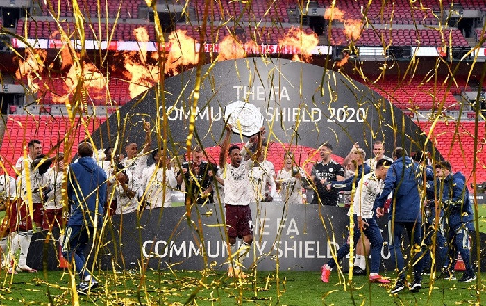 Hạ Liverpool, Arsenal 'mở tiệc' ăn mừng tại Wembley ảnh 7