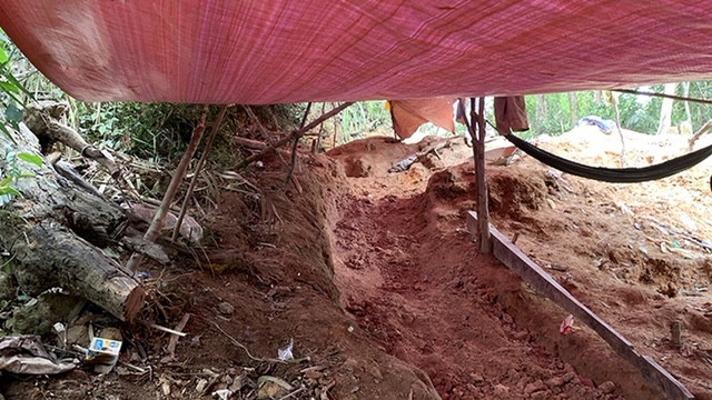 Mỏ vàng có trữ lượng trên 8 tấn bị khai thác trộm ảnh 2