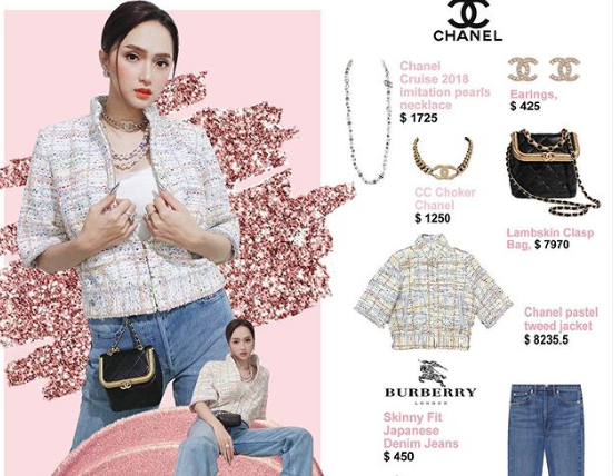 'Choáng váng' khi bóc giá bộ đồ sang chảnh hàng trăm triệu đồng của Hương Giang Idol ảnh 1