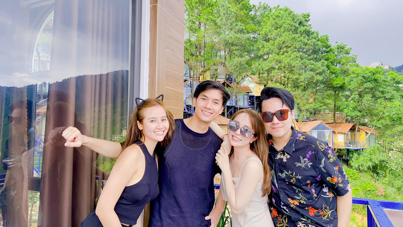 Hoa hậu Giáng My diện áo tắm xẻ sâu tôn ngực đầy nóng bỏng ảnh 11