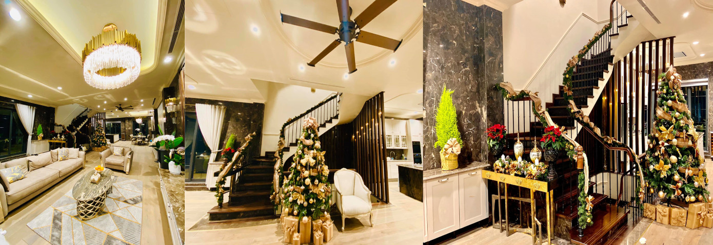 Ngây ngất ngắm biệt thự sang trọng tràn ngập không khí Giáng sinh của Lã Thanh Huyền ảnh 2